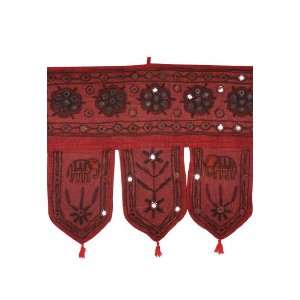   Beautiful Elephant Design Embroidered Door Hanging Bandhanwar Toran