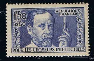 France Stamp, Louis Pasteur 1936 37 Scott# B53 MNH VF  