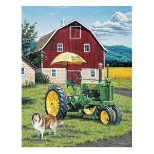   Deere Air Conditioned A Tractor Retro Vintage Tin Sign: Home & Kitchen
