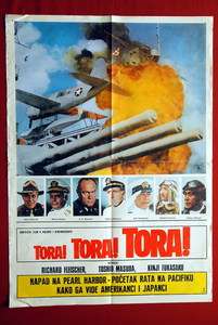 TORA TORA PEARL HARBOR JAPAN WWII 1970 EXYU MOVIE POSTER  