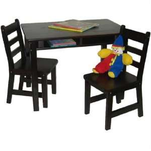  Rectangular Child Table and Chairs by Lipper: Toys & Games