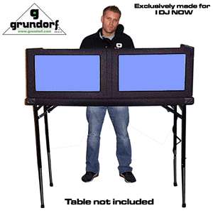 GRUNDORF LS1652T DJ TABLE TOP DJ LED LIGH T UP FACADE BOOTH FRONTBOARD 