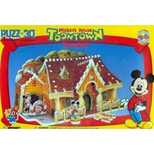  Mickeys House in Toontown Disneyland, 70 Piece 3D Jigsaw 