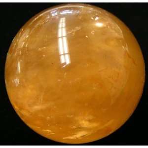 Calcite Ball 04 Clear Yellow Honey Golden Crystal Sphere Rare African 