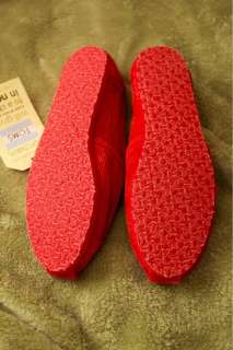 TOMS Red Stone Washed Cord Womens Classics   Size 7  