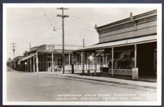   the Crystal Palace Bar and Tombstone Drug Store in Tombstone, Arizona