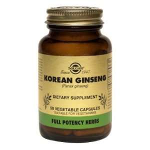  (Full Potency) Korean Ginseng Vegetable 50 Capsules 