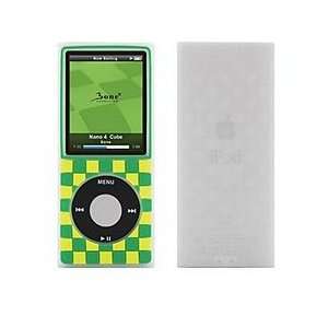  Fruitshop iPod Nano 4G Cube Case, Green: MP3 Players 
