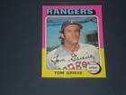 Tom Hall Signed Auto 1975 Topps card  