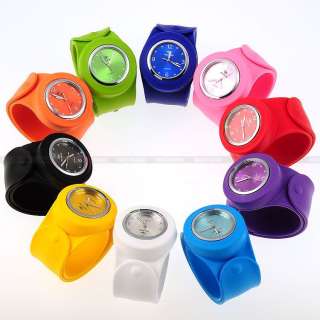 New 10 Color HOTARU Slap DIY Jelly Silicone Unisex Sport Watch Gift 