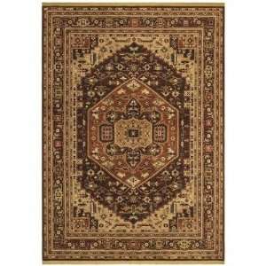   Bergamo Dark Brown Oriental Rug Size: 110 x 3 Furniture & Decor