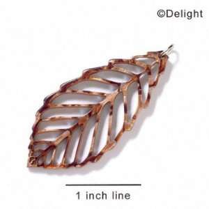  A1021 tlf   Extra Large Leaf   Pearly Brown   Acrylic 
