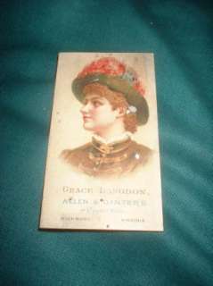RARE LOT OF 5 ALLEN & GINTERS 1800S TOBACCO CARDS WORLDS BEAUTIES 2ND 