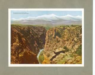 Denver & Rio Grande Railroad Print   Rim of Royal Gorge  
