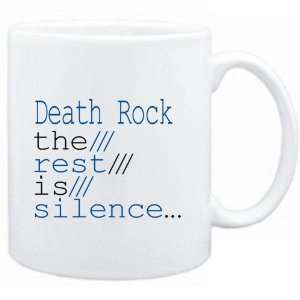  Mug White  Death Rock the rest is silence  Music 