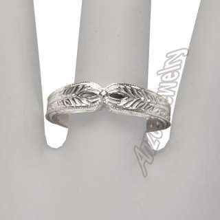 10k Solid White Gold Wedding Band SIZE 4 TO 9.75 Free Shipping to US 