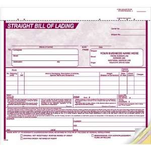    Quill 8 1/2x7 3 part Bill of Lading Burgundy