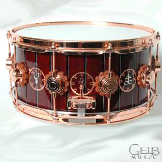 DW 6.5x14 Neil Peart Time Machine with Copper Hardware   820253 E 