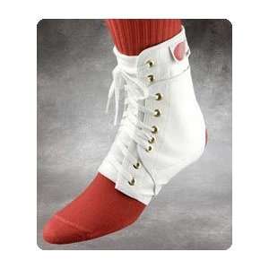  Swede O Ankle Lok Support with Knit Tongue. Color White 