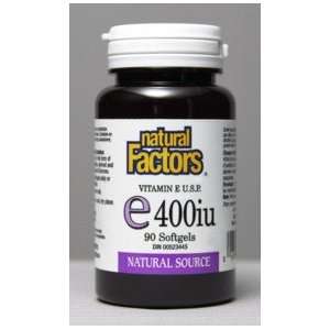  Vitamin E 400iu Natural Source (90Capsules) Brand Natural 