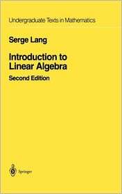   Linear Algebra, (0387962050), Serge Lang, Textbooks   