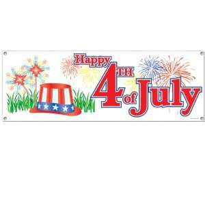  Happy 4th Of July Sign Banner Case Pack 60
