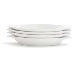 Oval White Porcelain Gratin, 12 