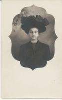 Vintage Real Photo Postcards Ladies Wearing Hats Fur Feathers  