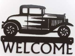 Welcome,Classic Car sign,vintage,garage,mechanic,Metal  