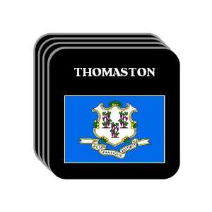  US State Flag   THOMASTON, Connecticut (CT) Set of 4 Mini 