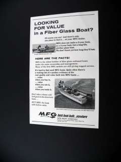 MFG Boats 1967 Beachcomber Boat print Ad  