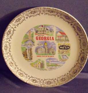 GEORGIA state collector plate 9 1/4 EMPIRE STATE OF SO  