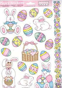 Beary Patch Scrapbooking Paper Stickers Easter Bunnies  