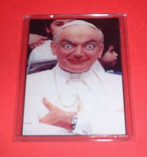 Hilarious MR BEAN as the POPE Bishop of Rome Funny Fridge Magnet 