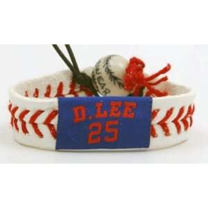    Gamewear MLB Leather Wrist Bands   Derek Lee