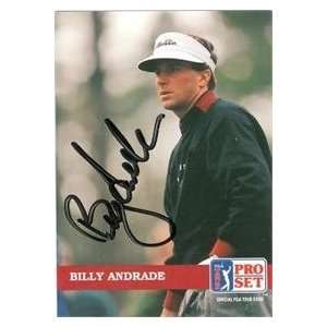  Billy Andrade autographed Trading Card (Golf): Everything 