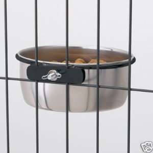   Duty 48 oz. Stainless Bolt On Dog Kennel Cage Cup: Kitchen & Dining