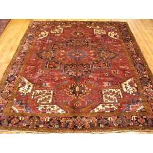  7x10 Hand Knotted Heriz Persian Rug   102x711