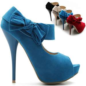   Womens Shoes Faux Suede Mary Jane Open Toe Pumps Platforms High Heels