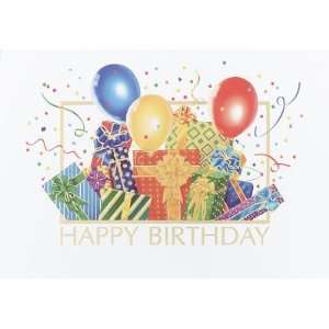 Gifts and Balloons Personalized Business Greeting Cards, Birthday (25)