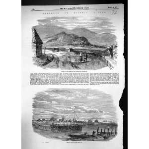  1857 Asiatic Russia Village Siberia Ural Mountains Fishing 