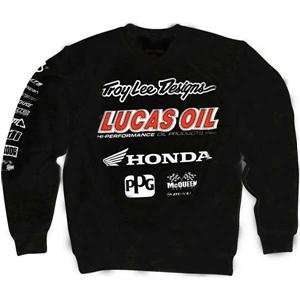   Lee Designs TLD Racing Crew Neck Sweater   Medium/Black Automotive