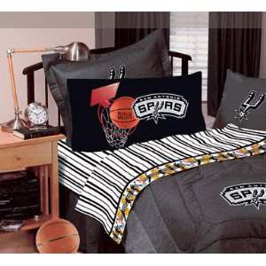  San Antonio Spurs Black Denim Queen Size Comforter and 
