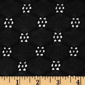  60 Wide Lace Flowers Black Fabric By The Yard: Arts 