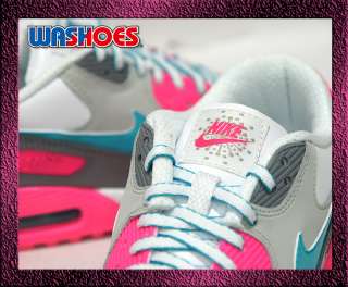 Product Name 2011 Nike Air Max 90 2007 GS White Grey Pink Green US 3 