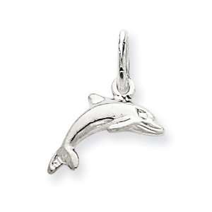  14k White Gold Dolphin Charm West Coast Jewelry Jewelry