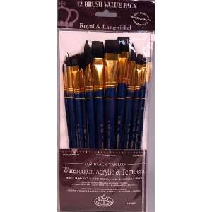  Royal Soft Black Taklon Paint Brush Set Is Perfect for Watercolor 