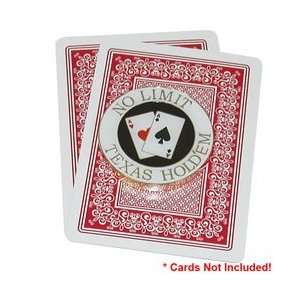 White Border No Limit Texas Holdem Card Cover:  Sports 