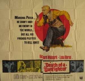 DEATH OF A GUNFIGHTER   great GIANT 6sh movie poster  