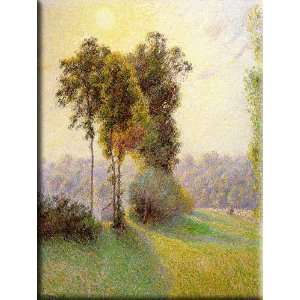  Sunset at St. Charles, Eragny 23x30 Streched Canvas Art by 